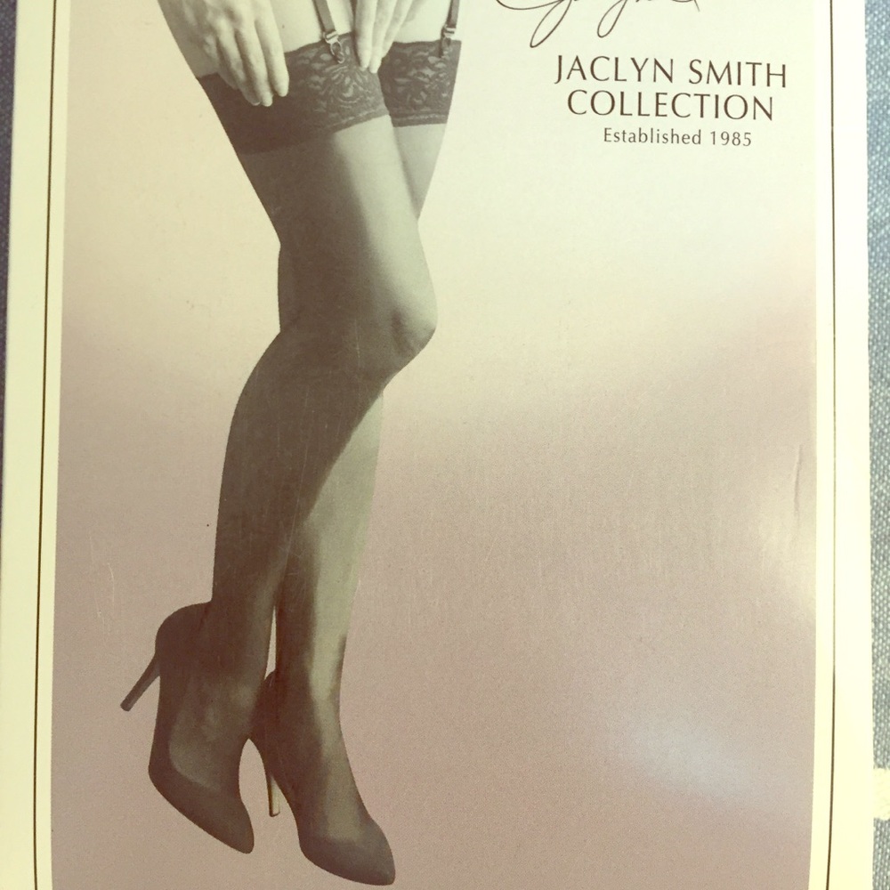 Jaclyn Smith Lace Garter & Stocking